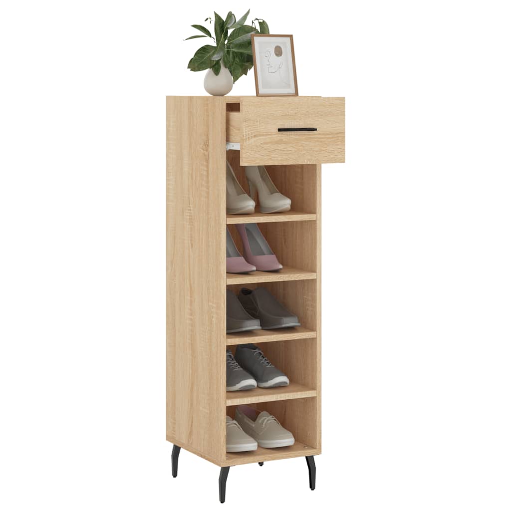 Schoenenkast 30x35x105 cm bewerkt hout