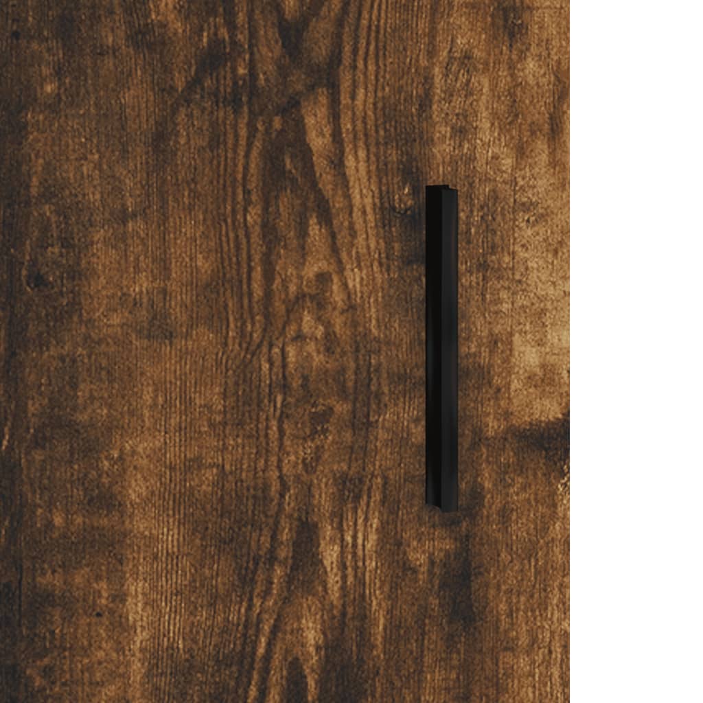 Hoge kast 69,5x31x115 cm bewerkt hout eikenkleurig