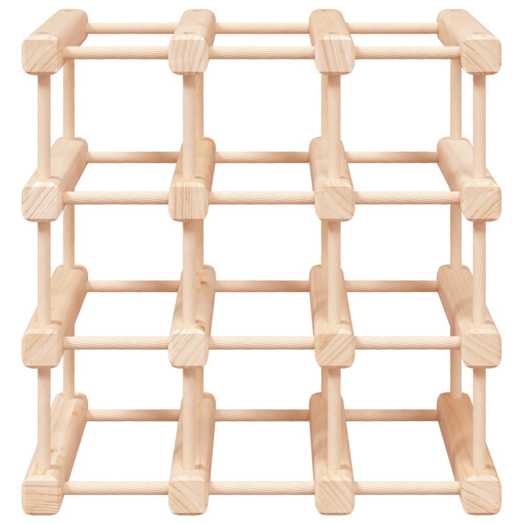 Wijnrek voor 42 flessen 68,5x23x68,5 cm massief grenenhout