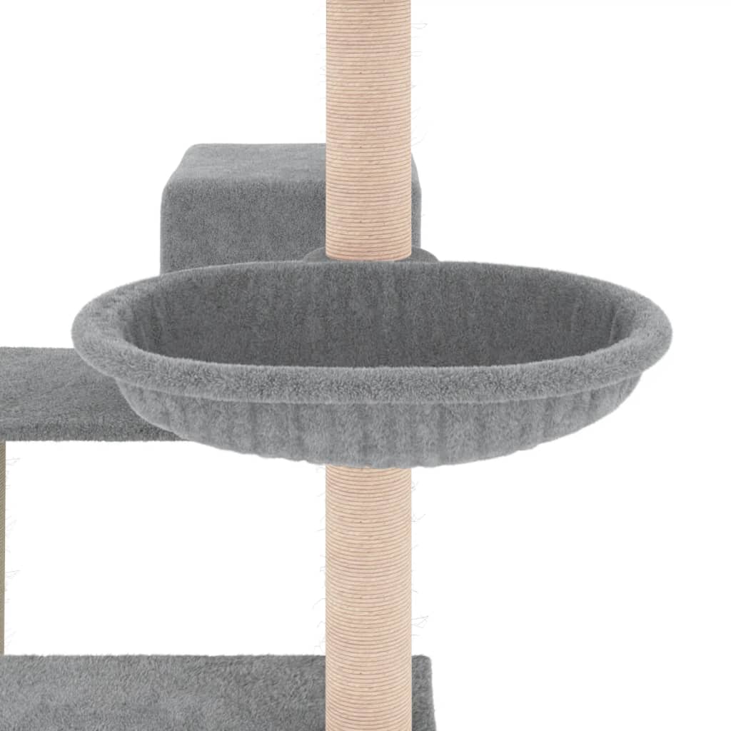 Kattenmeubel met sisal krabpalen 82,5 cm crèmekleurig