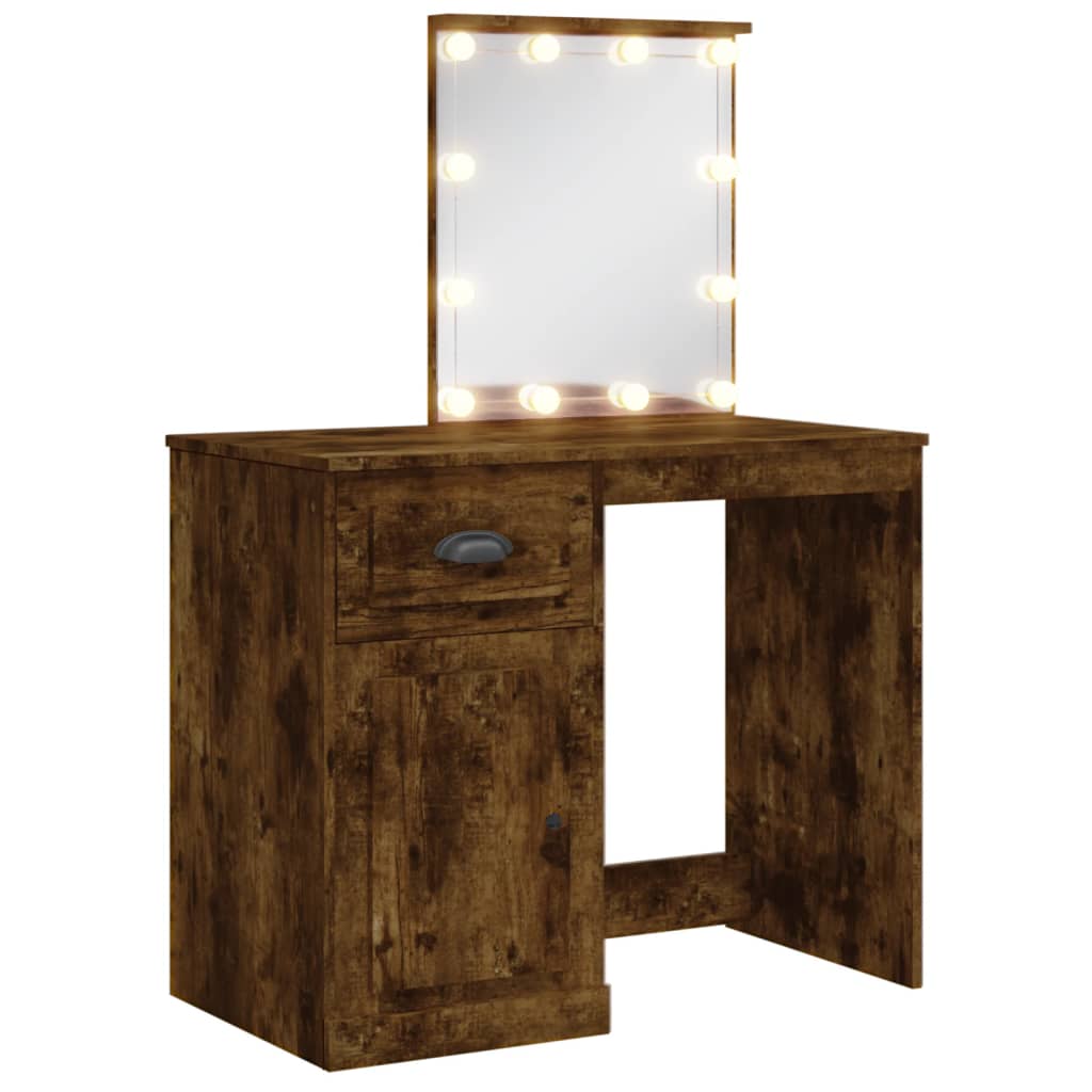 Kaptafel met LED-verlichting 90x42x132,5 cm