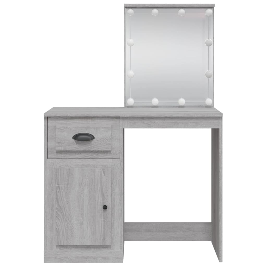 Kaptafel met LED-verlichting 90x42x132,5 cm