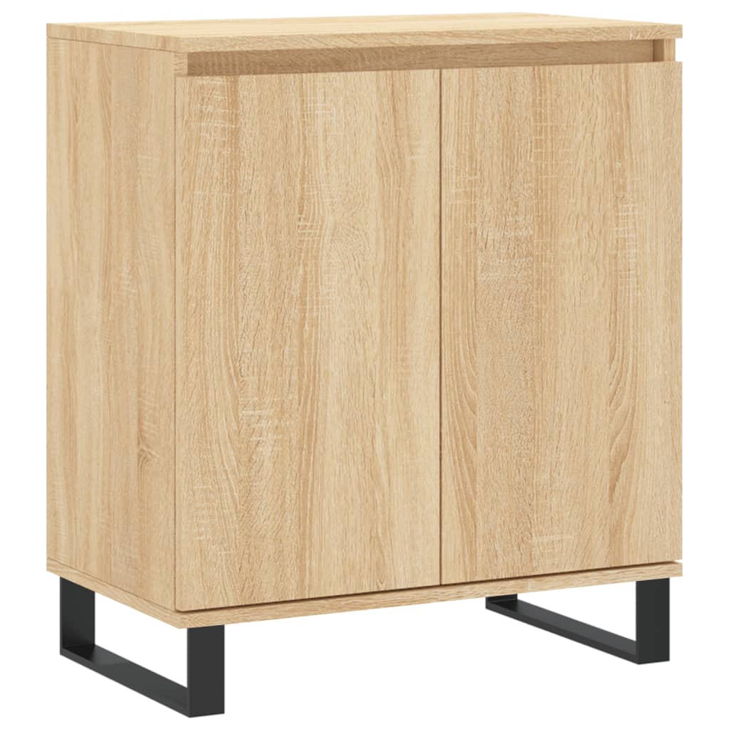 Dressoir 60x35x70 cm bewerkt hout eikenkleurig