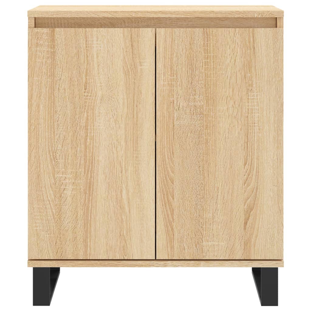 Dressoir 60x35x70 cm bewerkt hout eikenkleurig