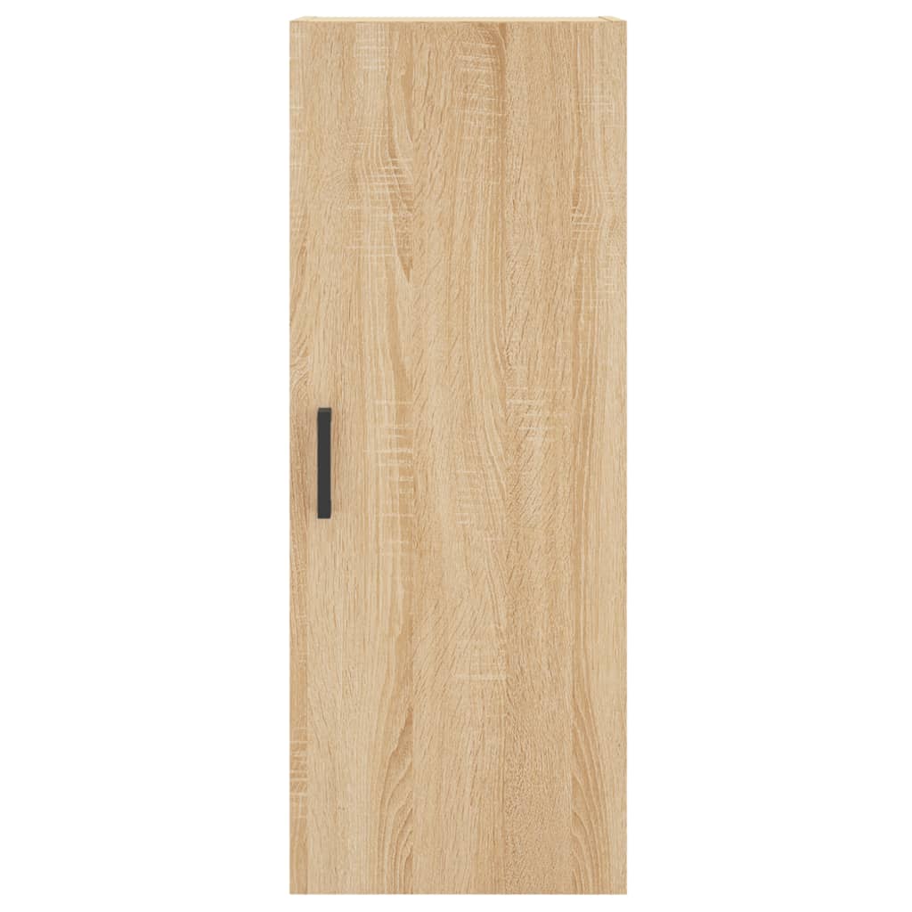 Wandkast 34,5x34x90 cm bewerkt hout oud houtkleur