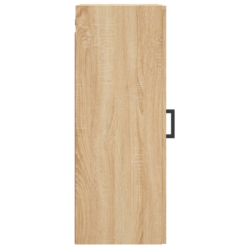 Wandkast 34,5x34x90 cm bewerkt hout oud houtkleur