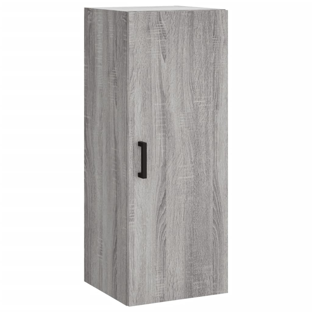 Wandkast 34,5x34x90 cm bewerkt hout oud houtkleur