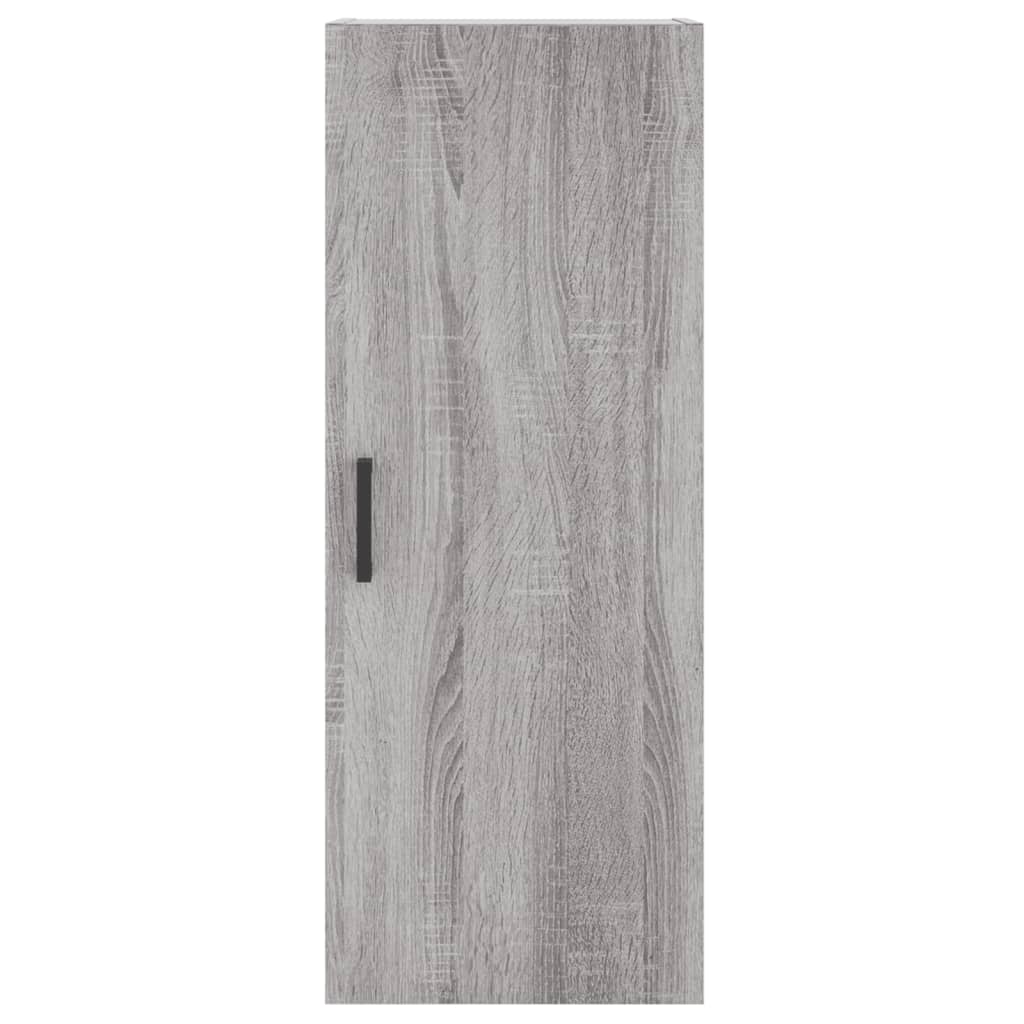 Wandkast 34,5x34x90 cm bewerkt hout oud houtkleur