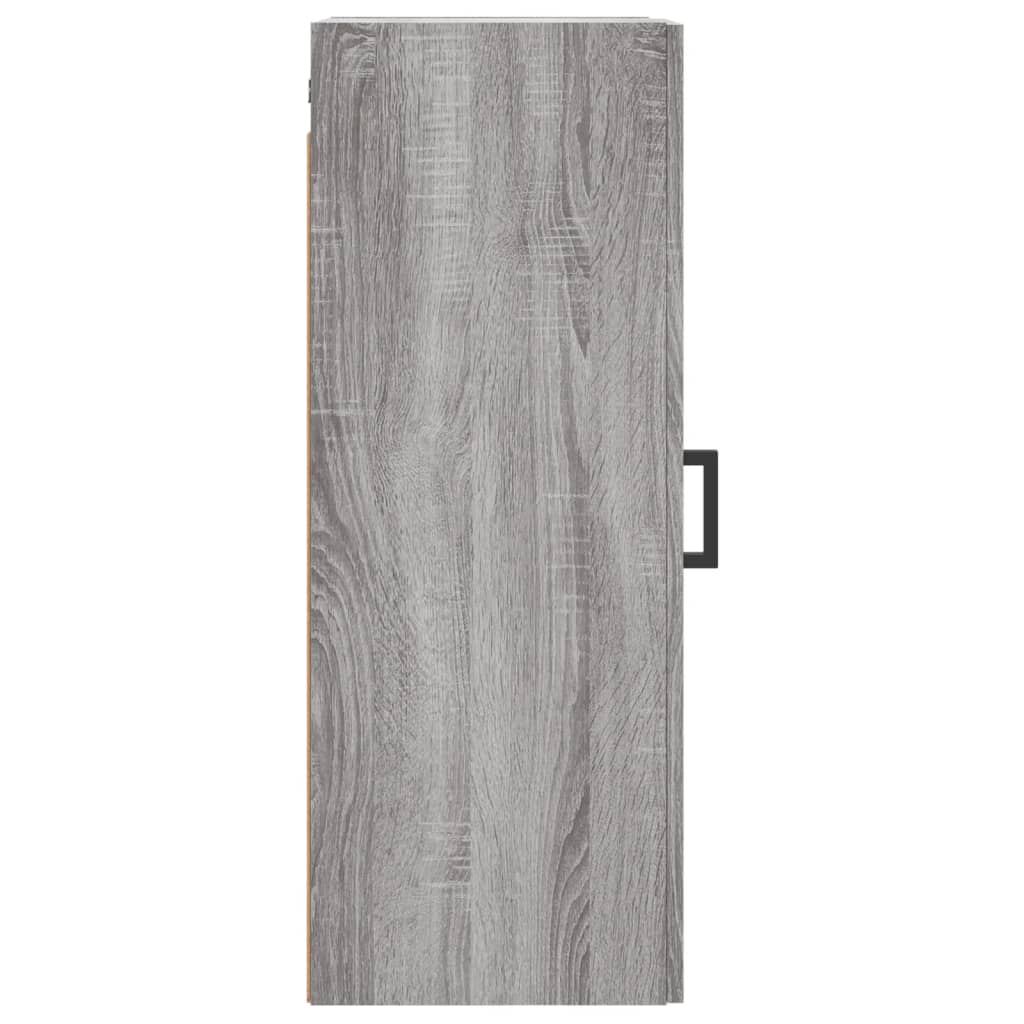 Wandkast 34,5x34x90 cm bewerkt hout oud houtkleur