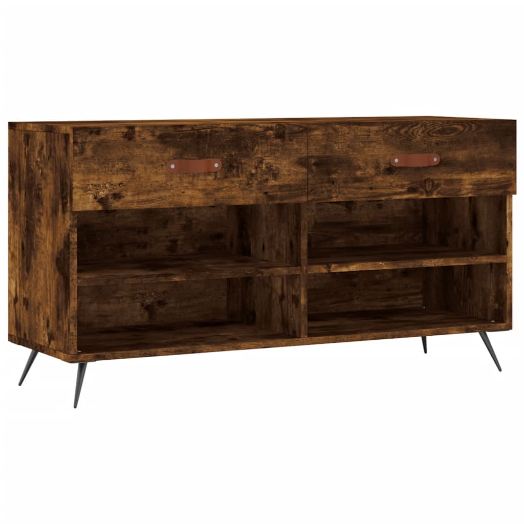 Schoenenbank 102x35x55 cm bewerkt hout