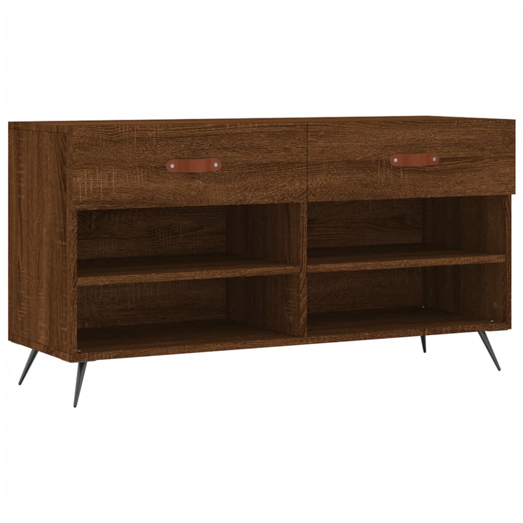 Schoenenbank 102x35x55 cm bewerkt hout