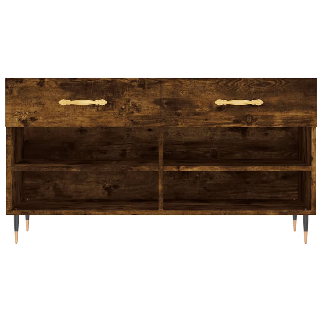 Schoenenbank 102x35x55 cm bewerkt hout