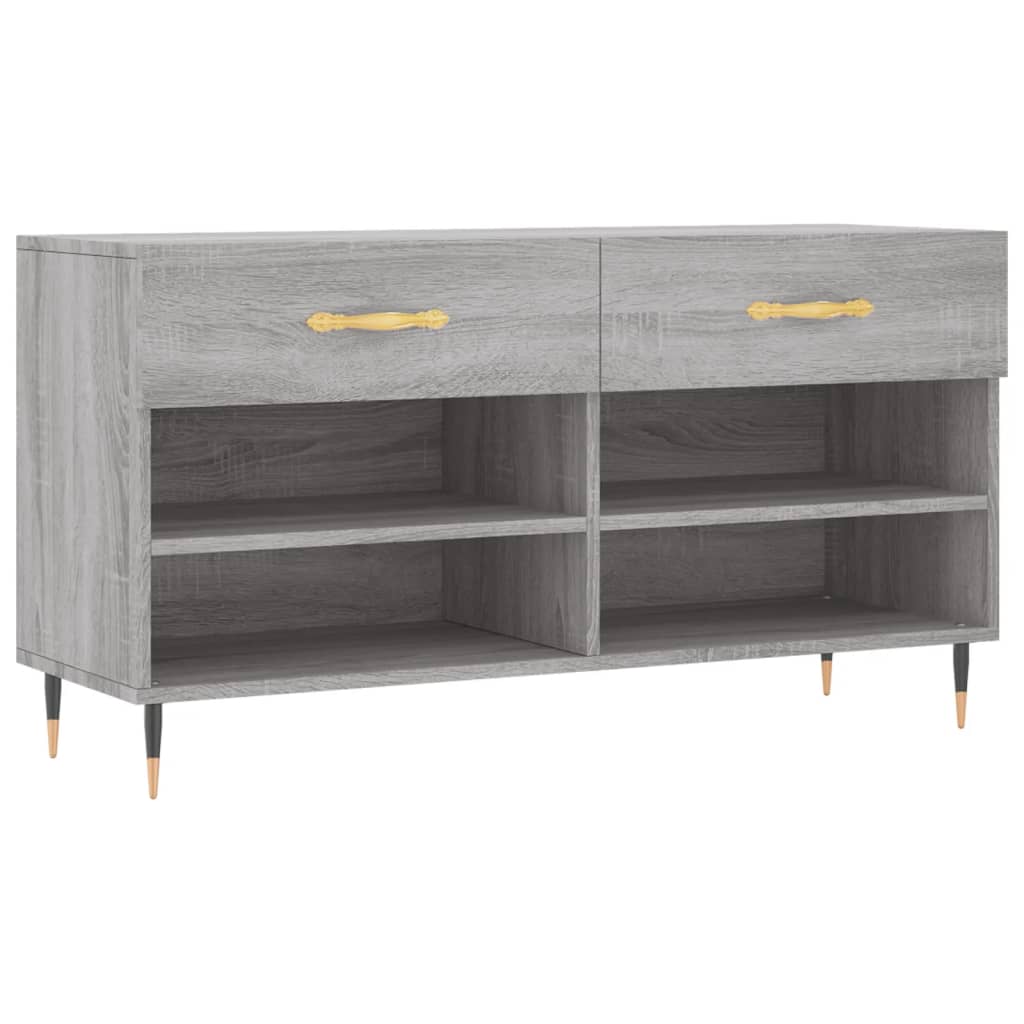 Schoenenbank 102x35x55 cm bewerkt hout