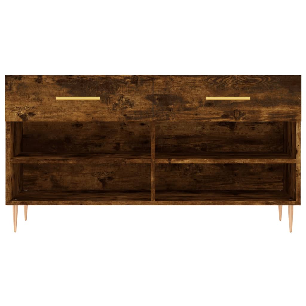 Schoenenbank 102x35x55 cm bewerkt hout