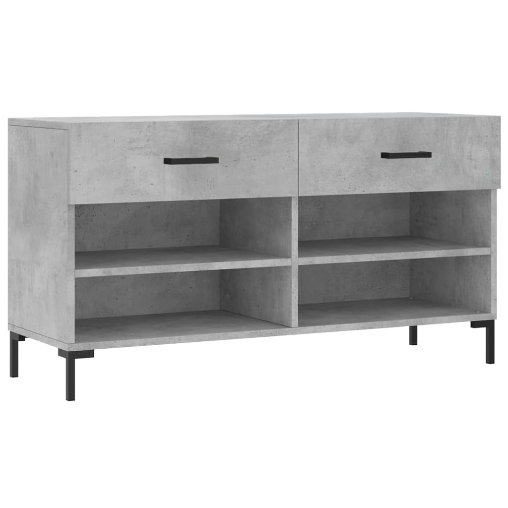 Schoenenbank 102x35x55 cm bewerkt hout eikenkleur