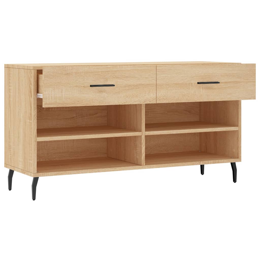 Schoenenbank 102x35x55 cm bewerkt hout