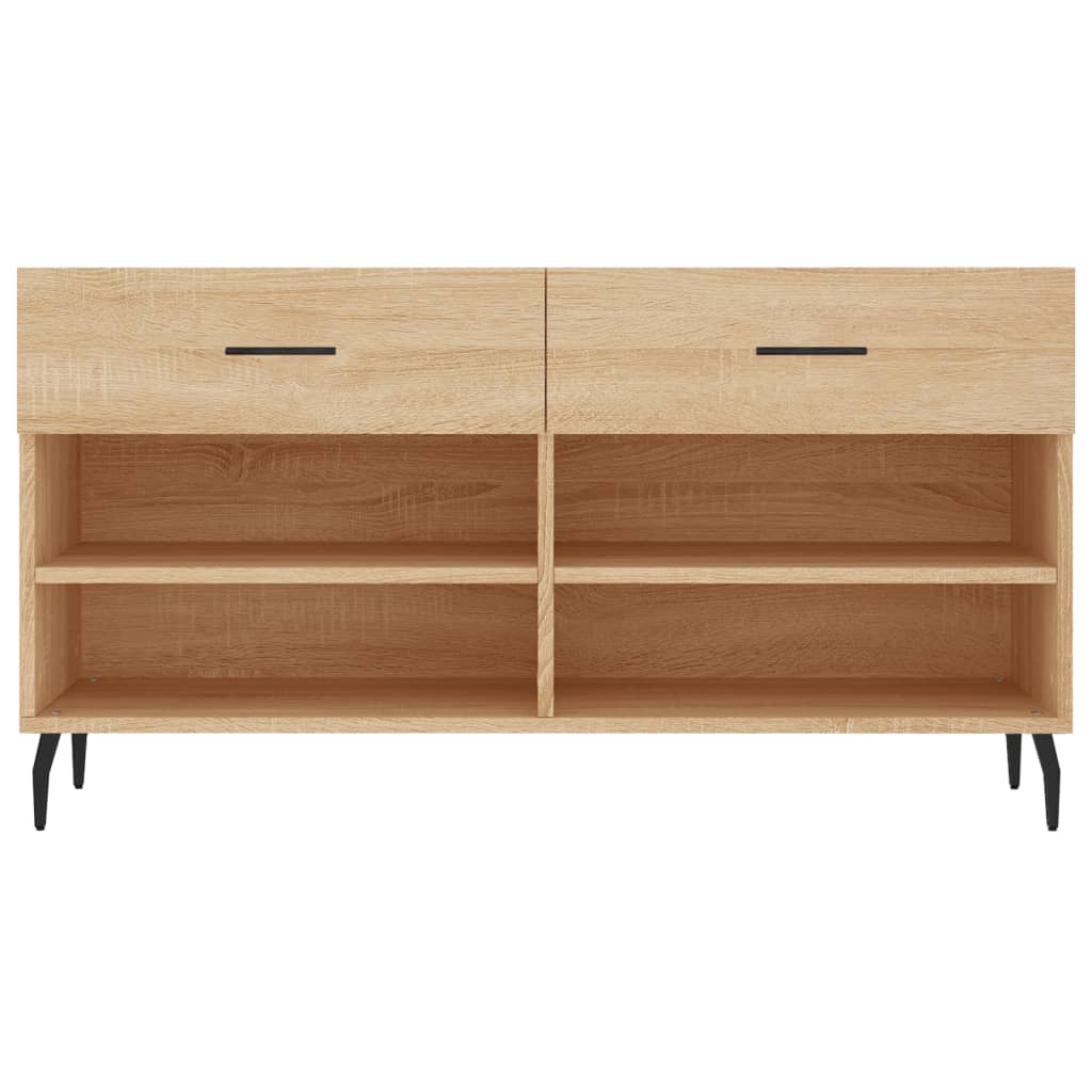 Schoenenbank 102x35x55 cm bewerkt hout