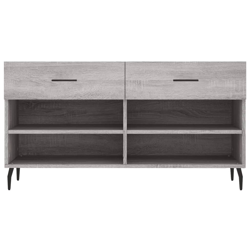 Schoenenbank 102x35x55 cm bewerkt hout