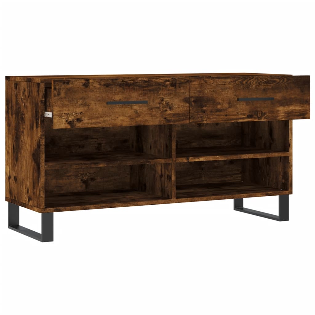 Schoenenbank 102x35x55 cm bewerkt hout