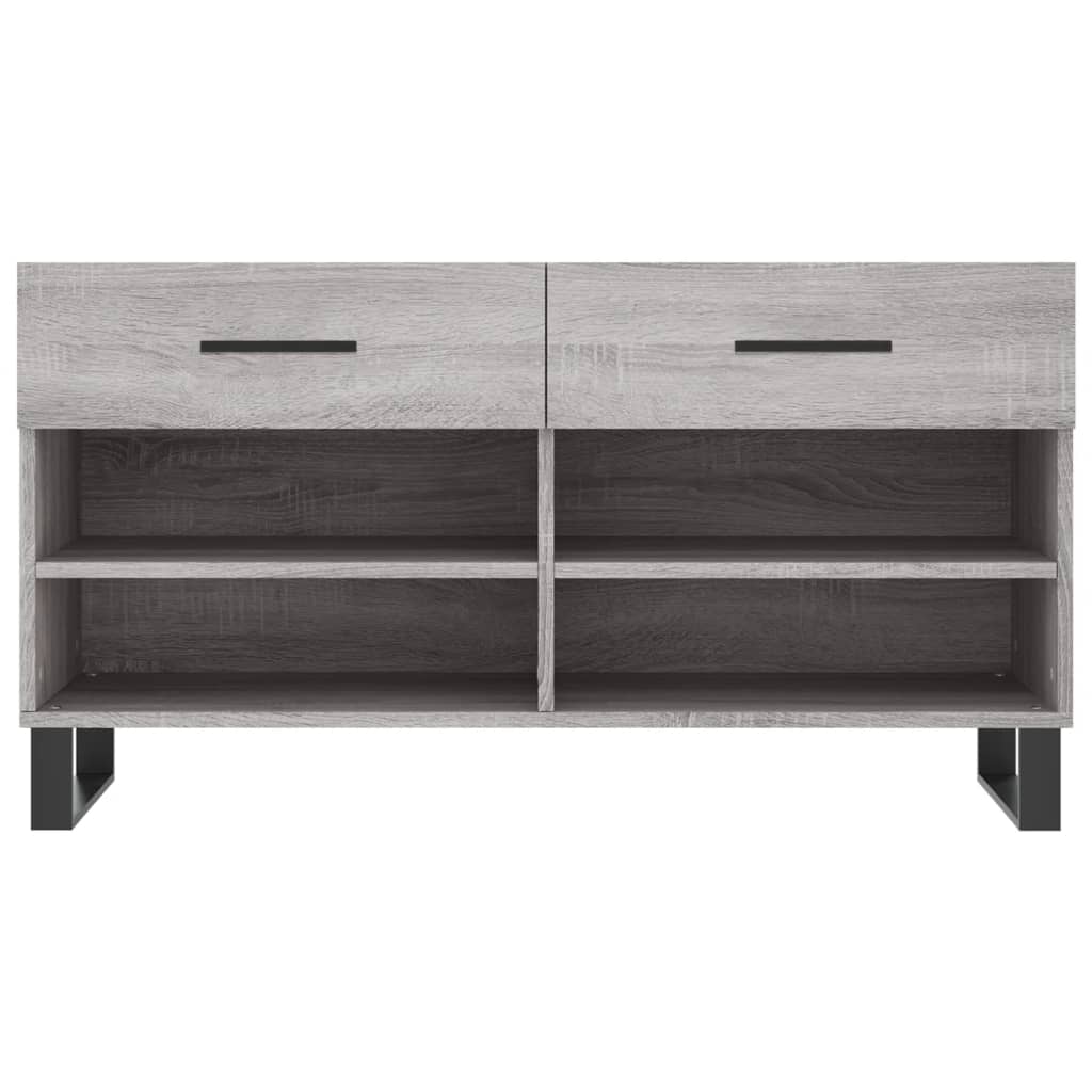 Schoenenbank 102x35x55 cm bewerkt hout