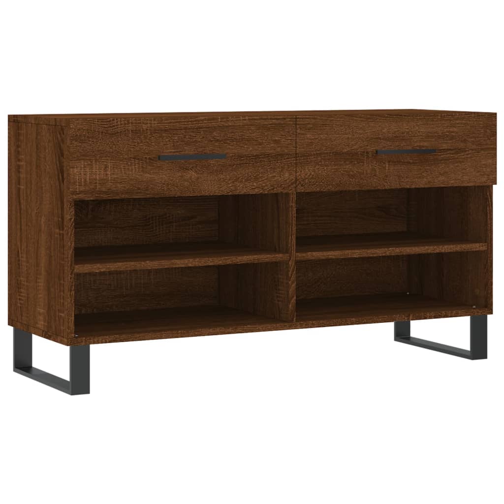 Schoenenbank 102x35x55 cm bewerkt hout