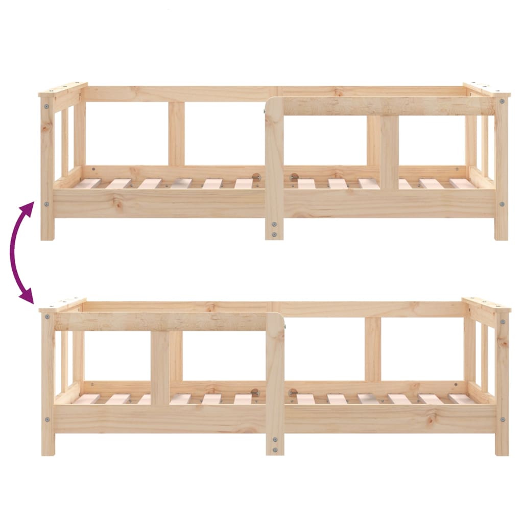 Kinderbedframe 80x160 cm massief grenenhout