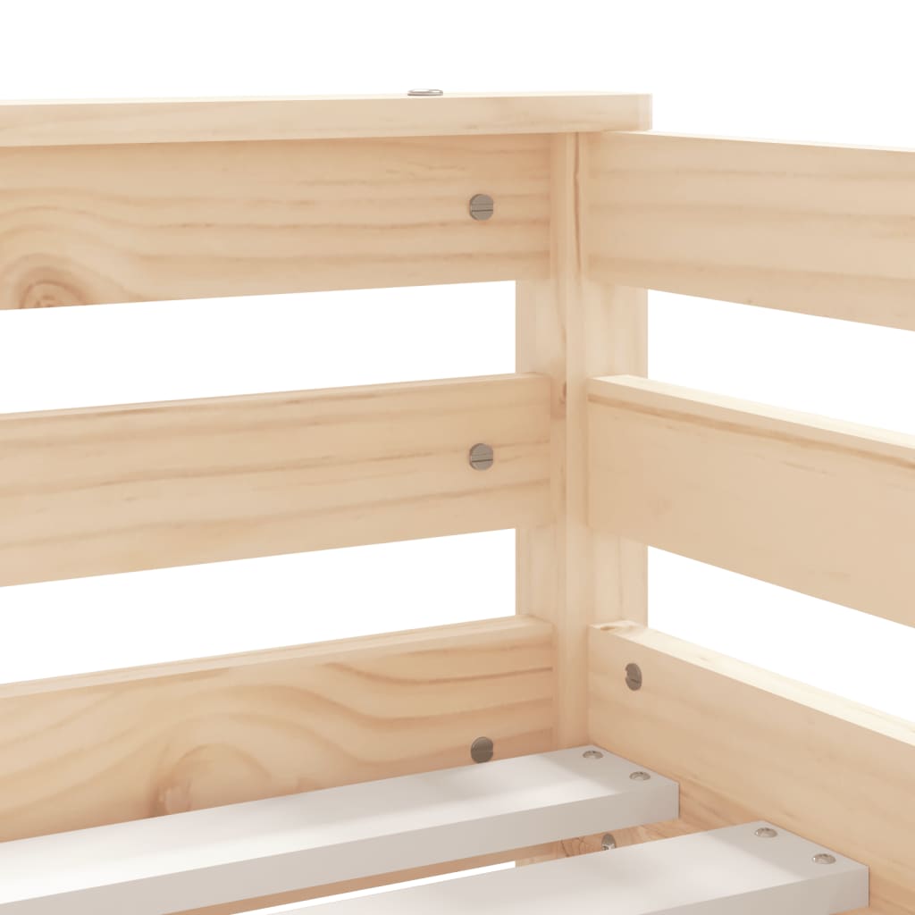 Kinderbedframe met lades 80x200 cm massief grenenhout