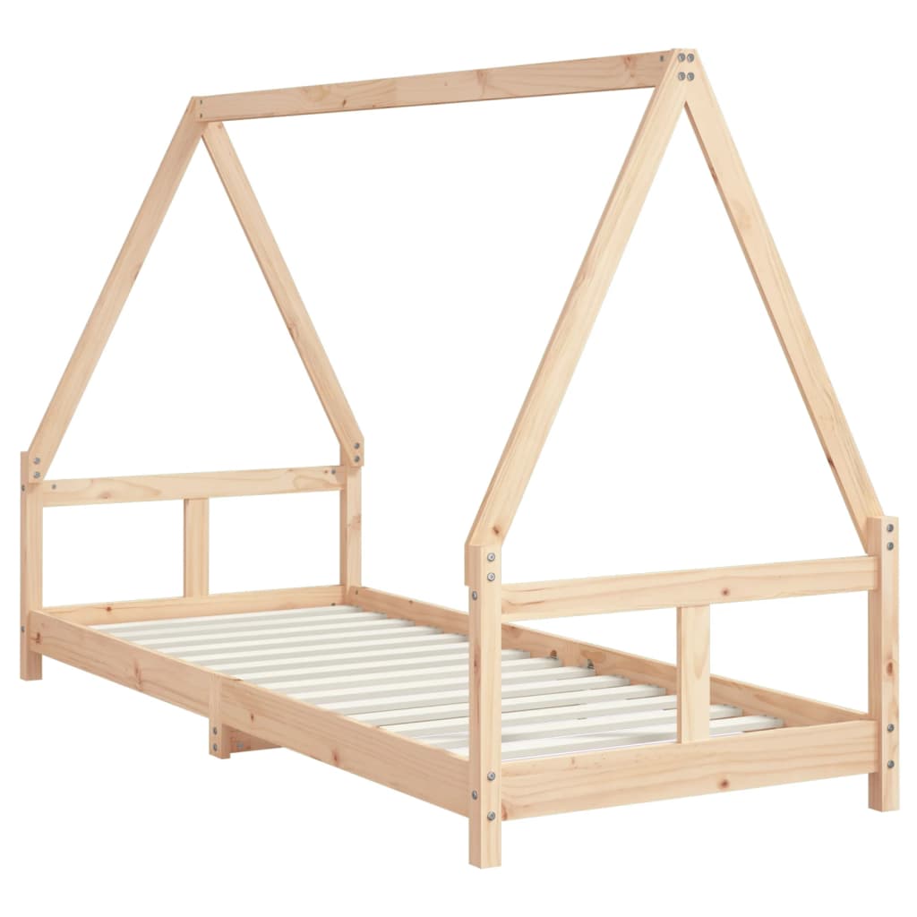 Kinderbedframe 90x200 cm massief grenenhout