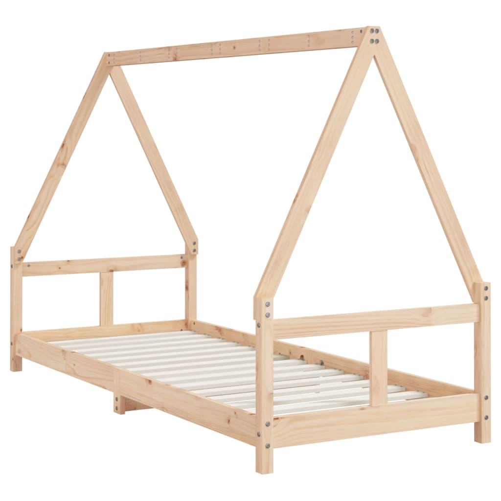 Kinderbedframe 90x200 cm massief grenenhout