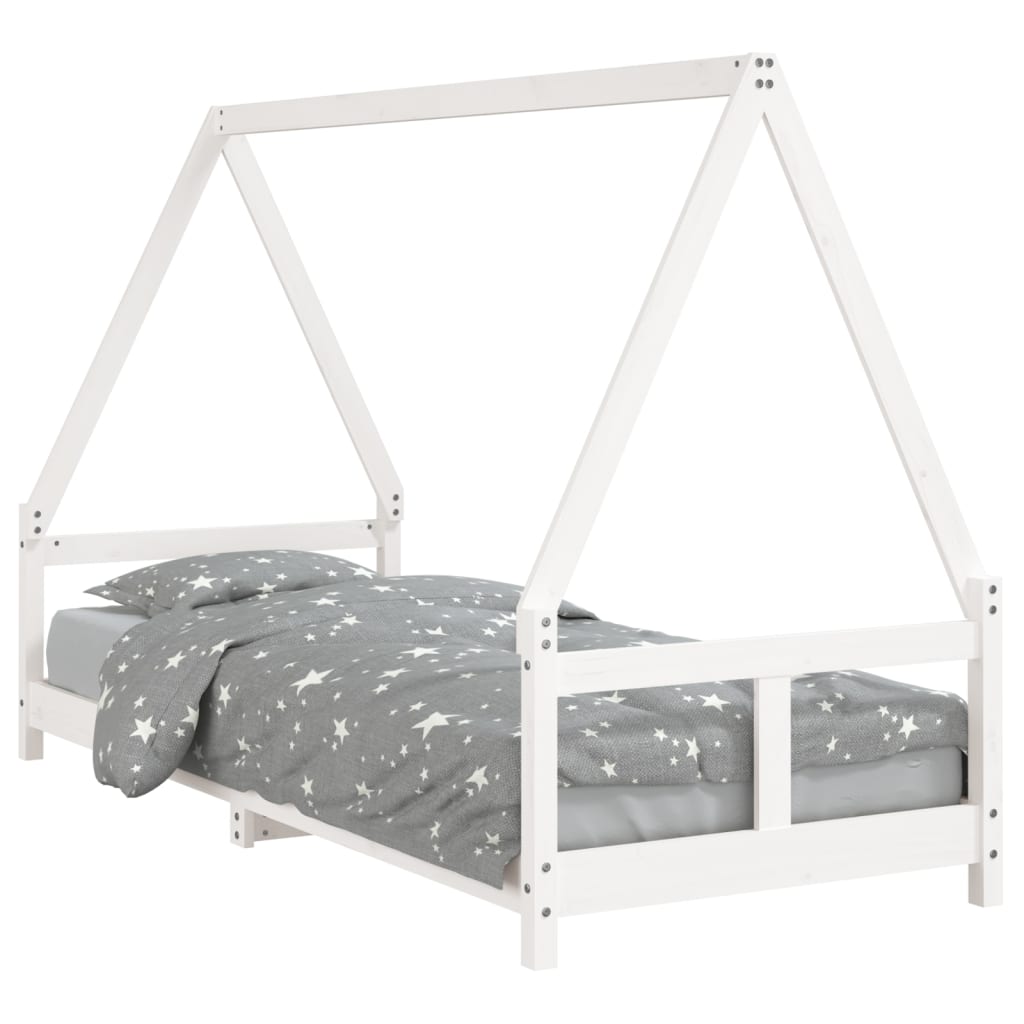 Kinderbedframe 90x200 cm massief grenenhout