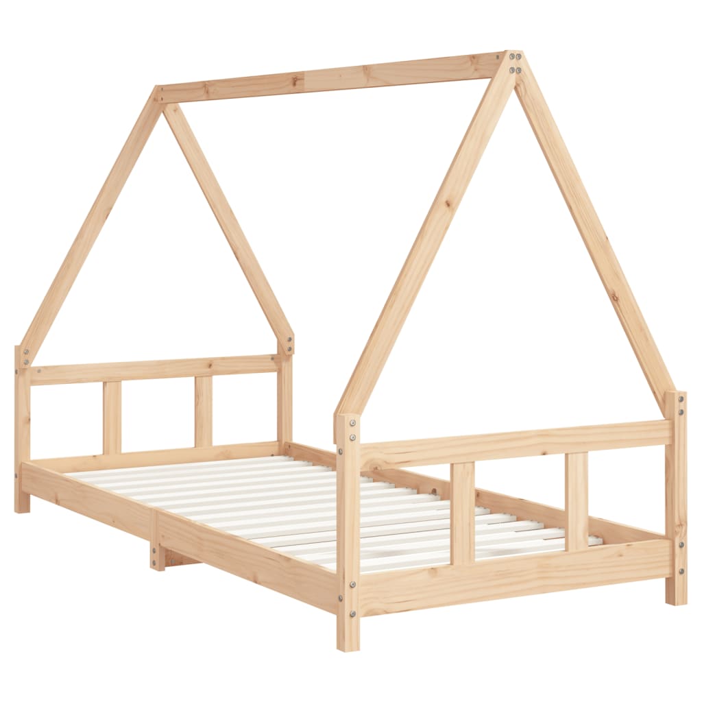 Kinderbedframe 90x200 cm massief grenenhout