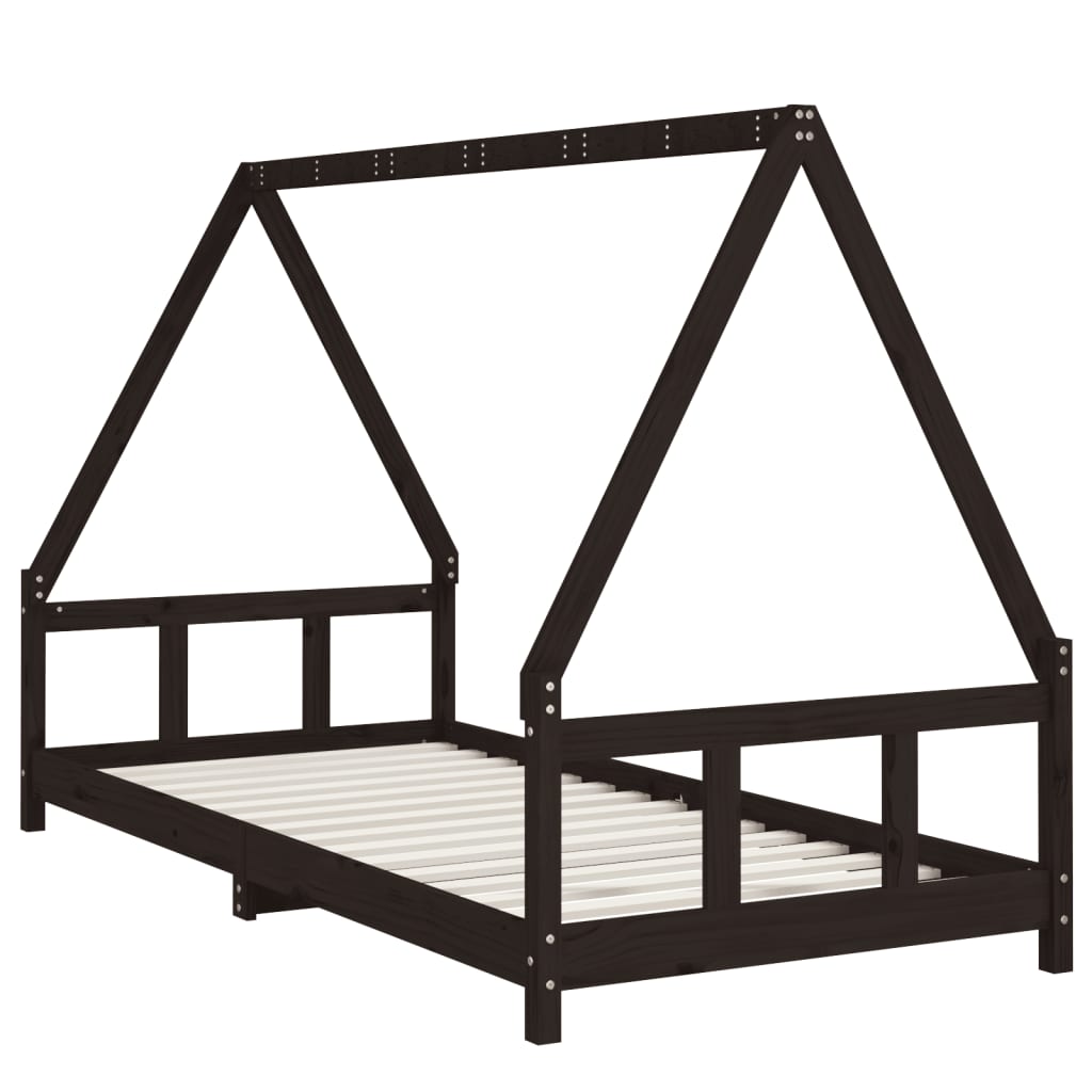 Kinderbedframe 90x200 cm massief grenenhout