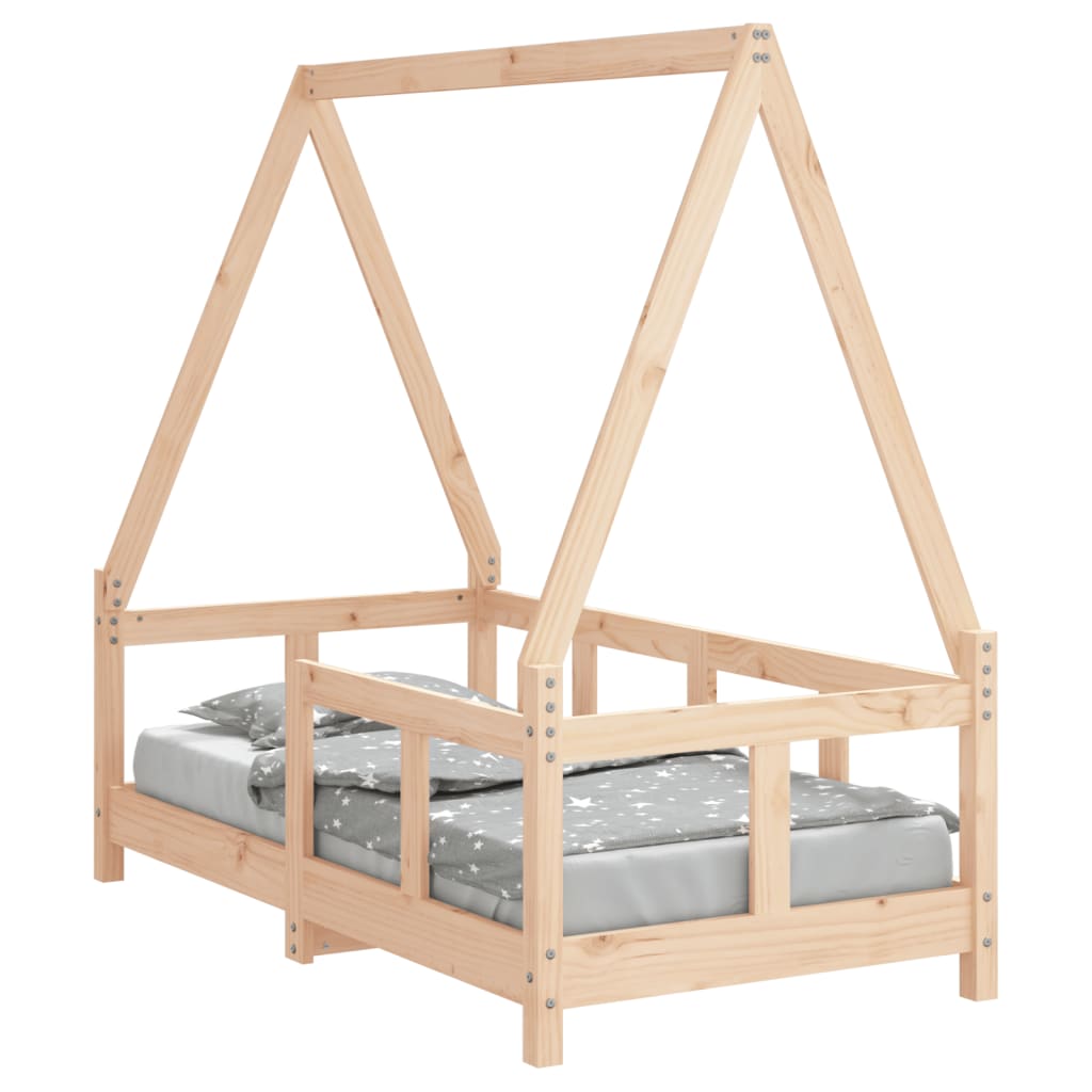 Kinderbedframe 90x200 cm massief grenenhout