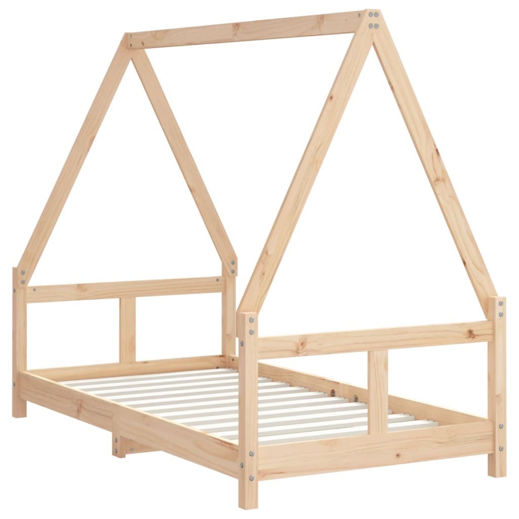 Kinderbedframe 90x200 cm massief grenenhout