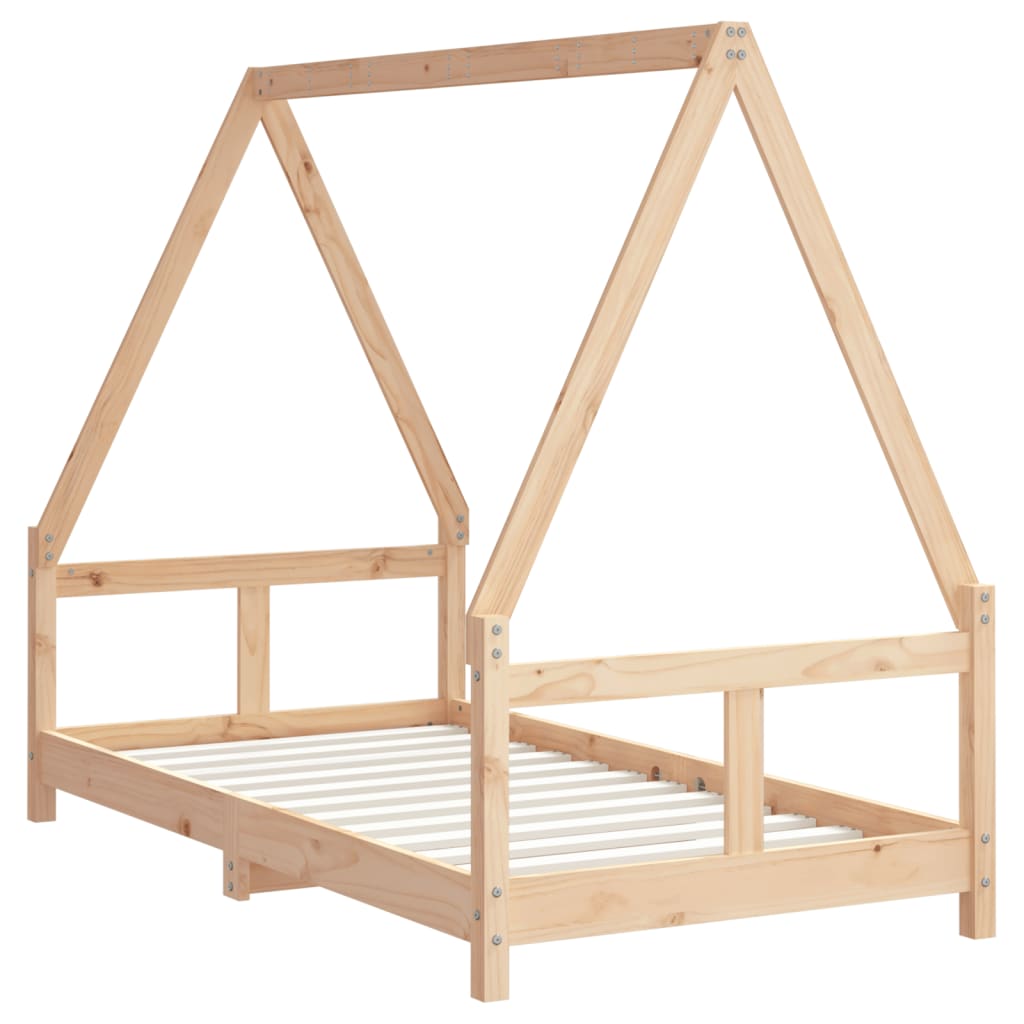 Kinderbedframe 90x200 cm massief grenenhout