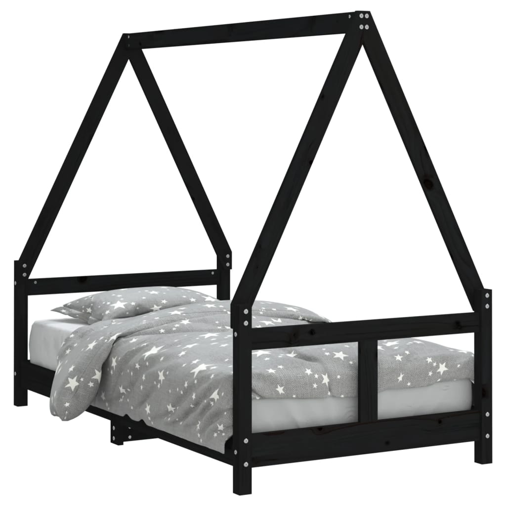 Kinderbedframe 90x200 cm massief grenenhout