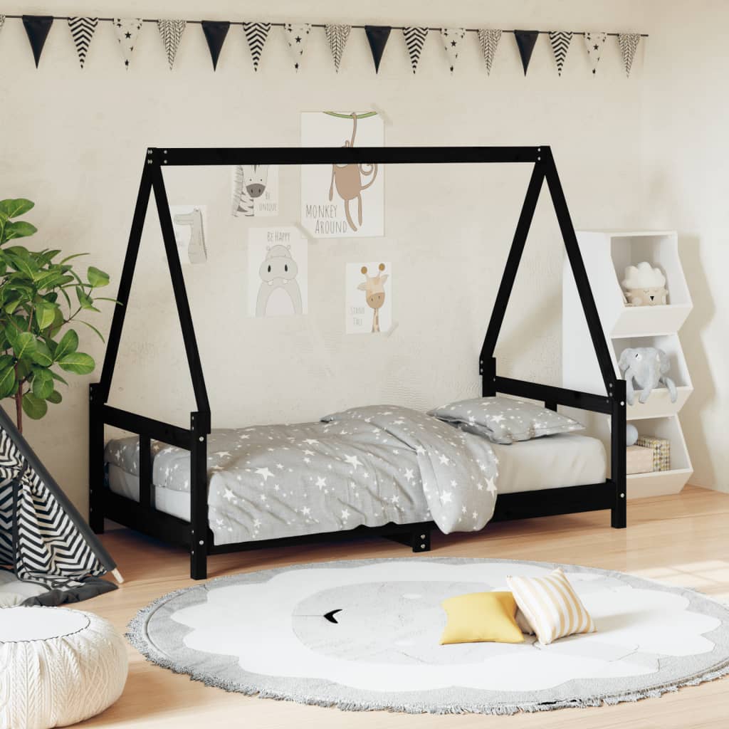 Kinderbedframe 90x200 cm massief grenenhout