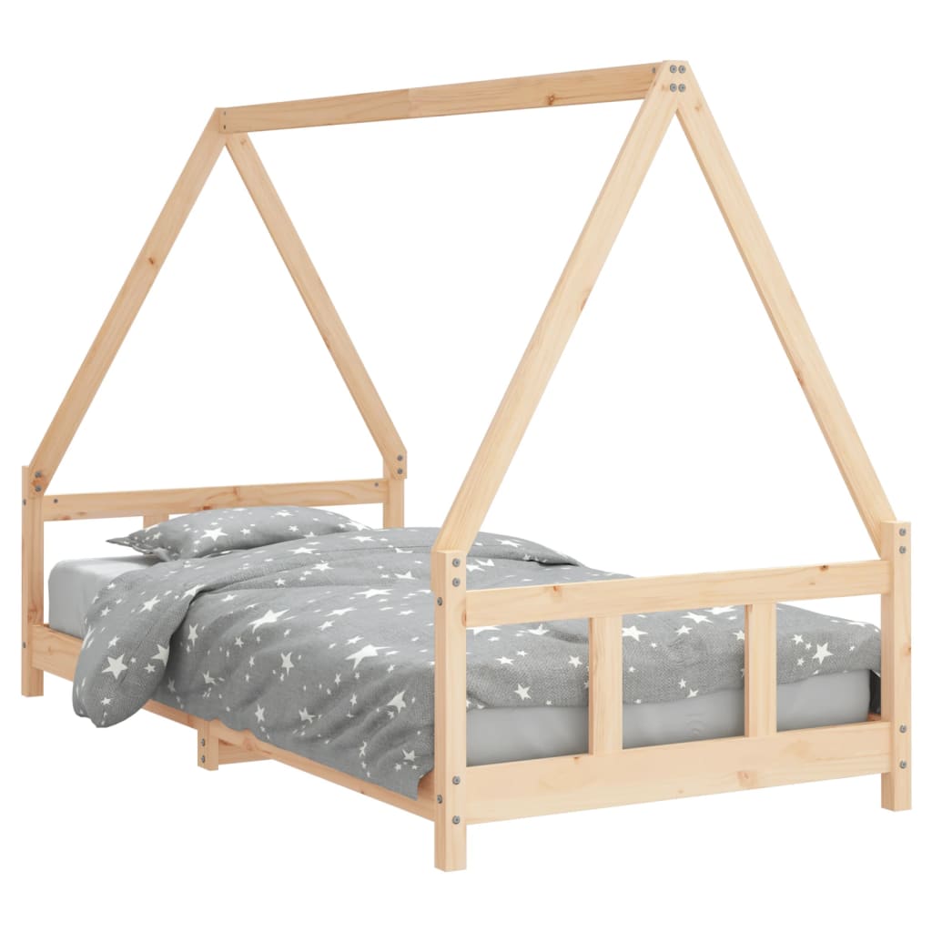 Kinderbedframe 90x200 cm massief grenenhout