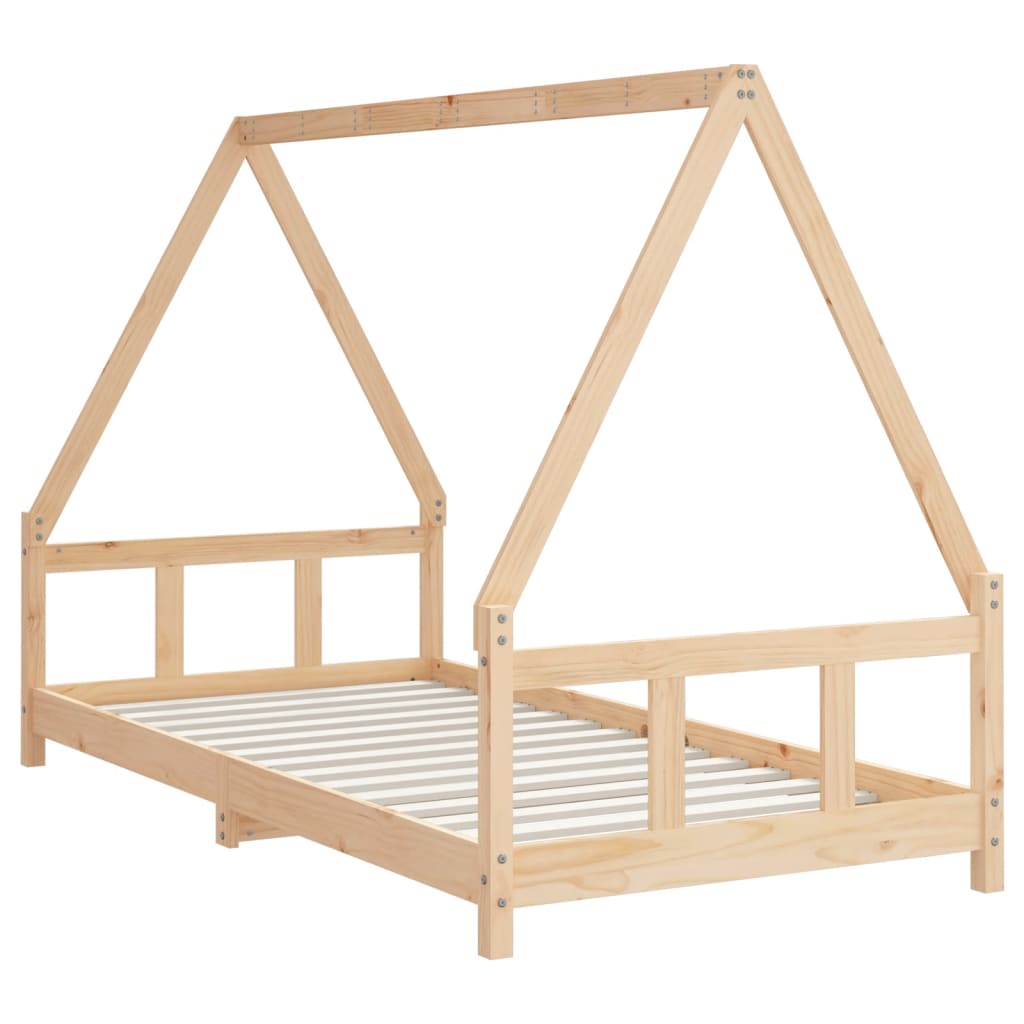 Kinderbedframe 90x200 cm massief grenenhout