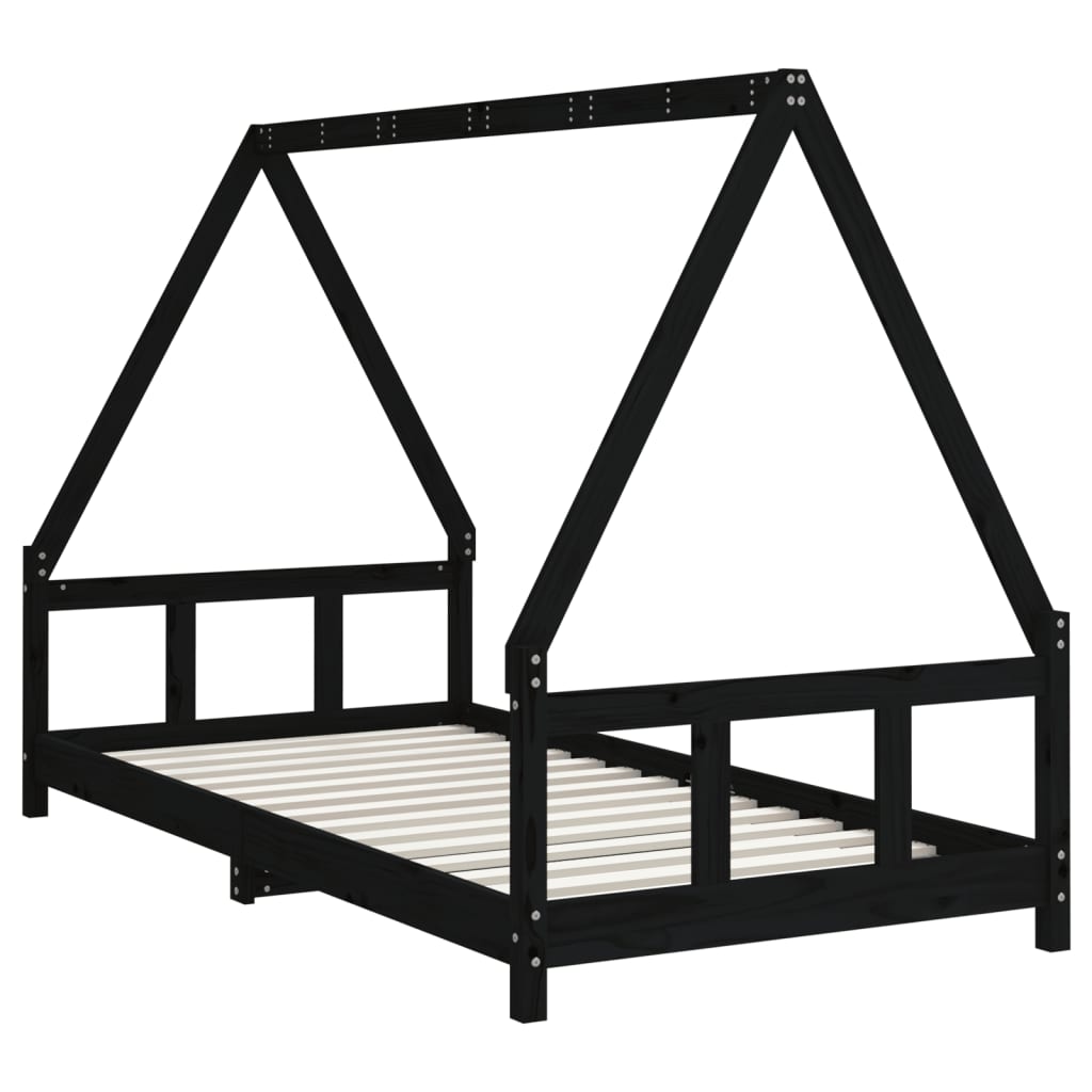 Kinderbedframe 90x200 cm massief grenenhout