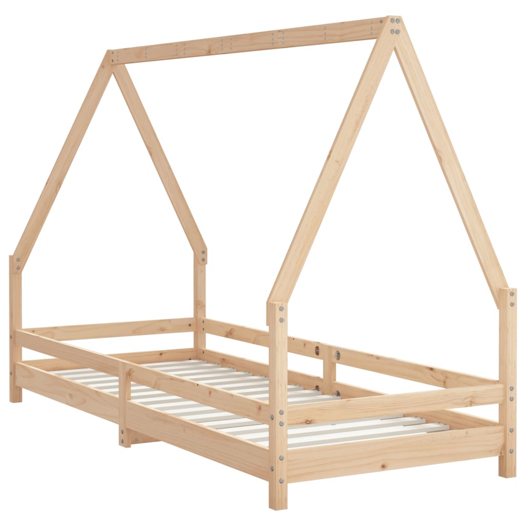 Kinderbedframe 80x160 cm massief grenenhout