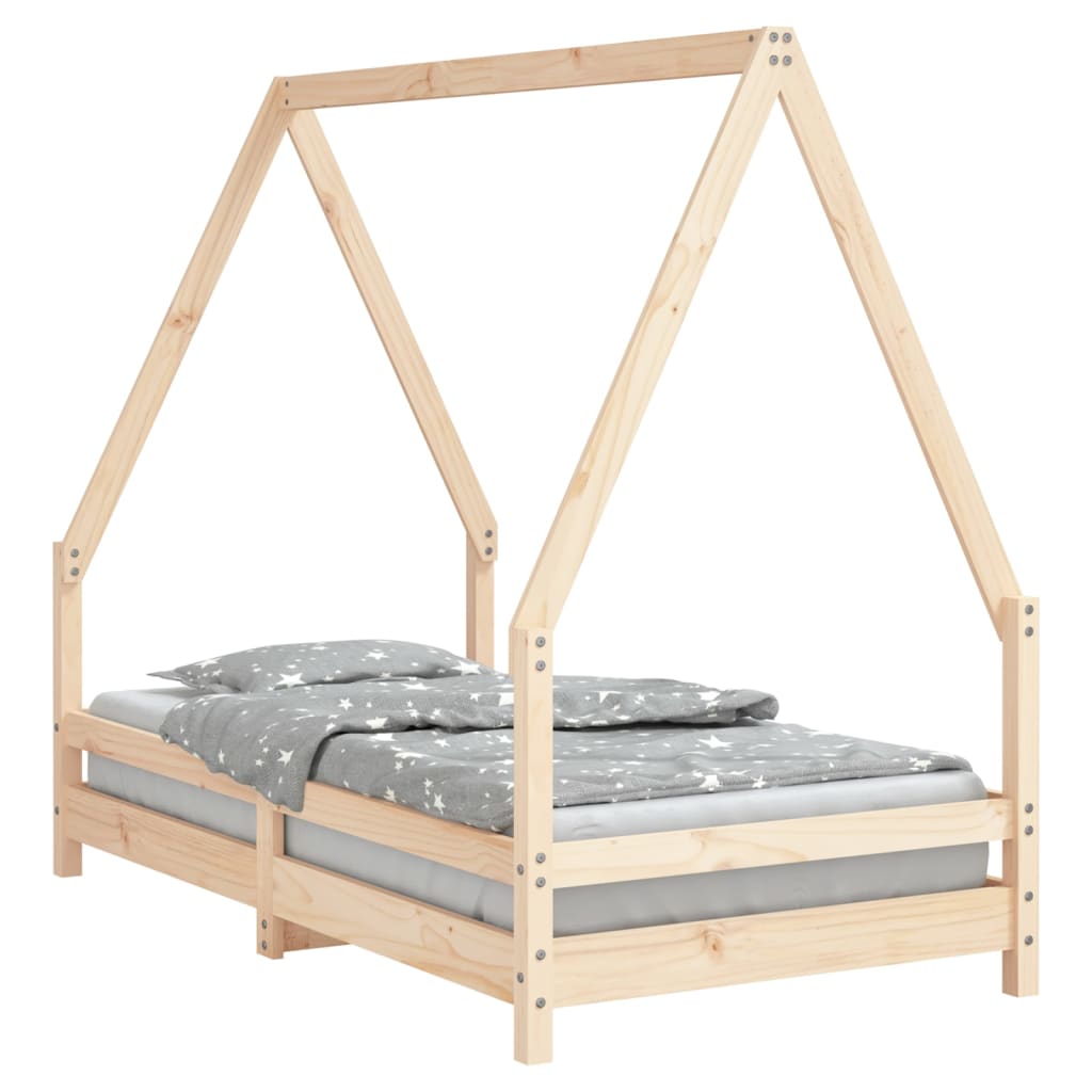 Kinderbedframe 80x160 cm massief grenenhout