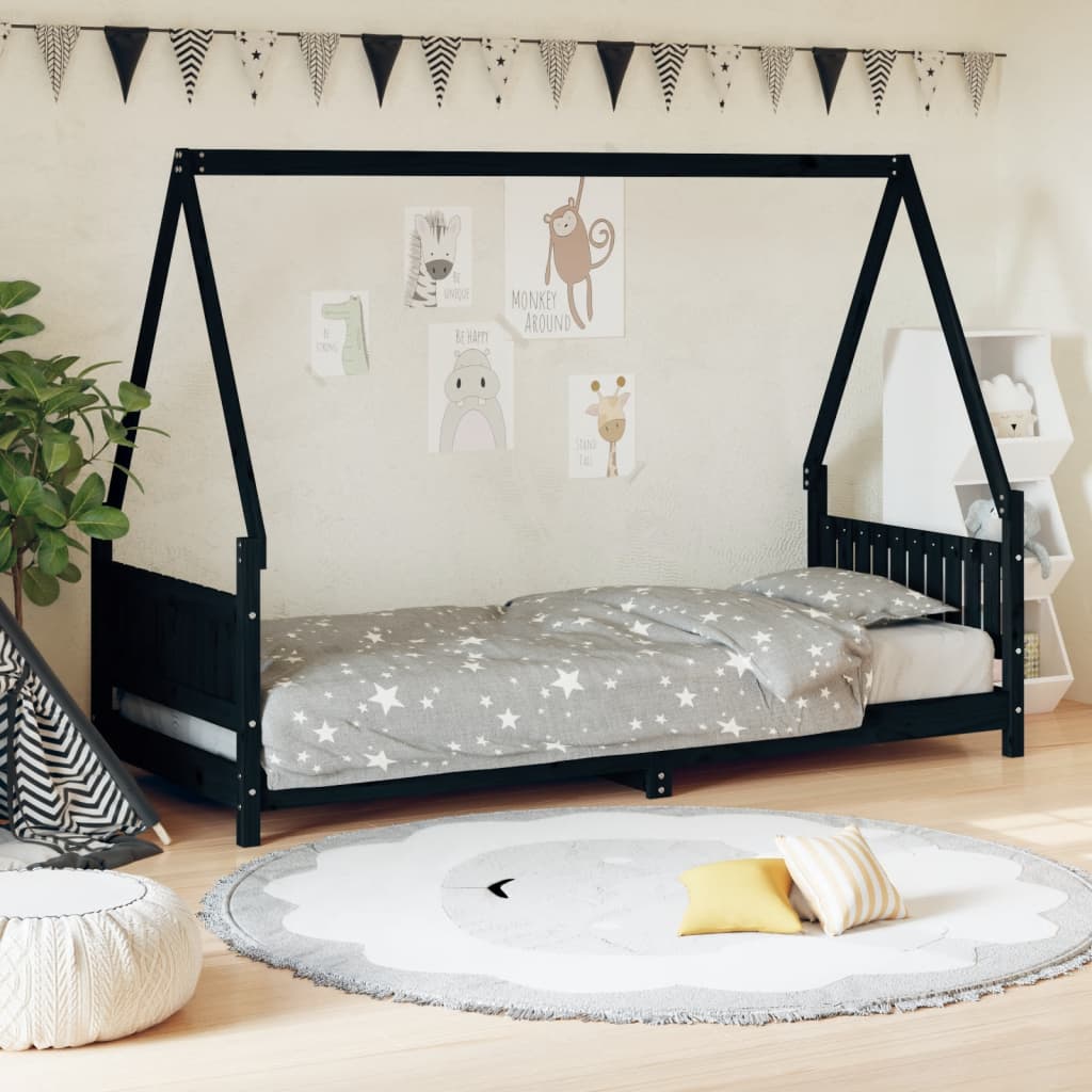 Kinderbedframe 80x200 cm massief grenenhout