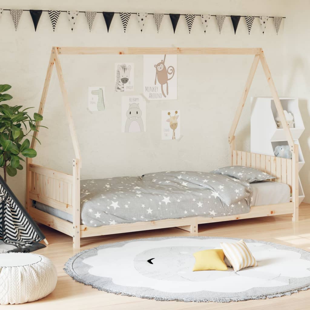 Kinderbedframe 80x200 cm massief grenenhout