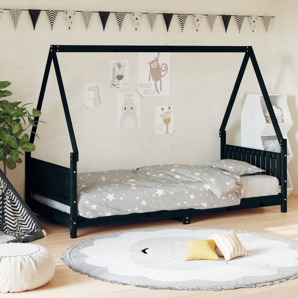 Kinderbedframe 80x200 cm massief grenenhout