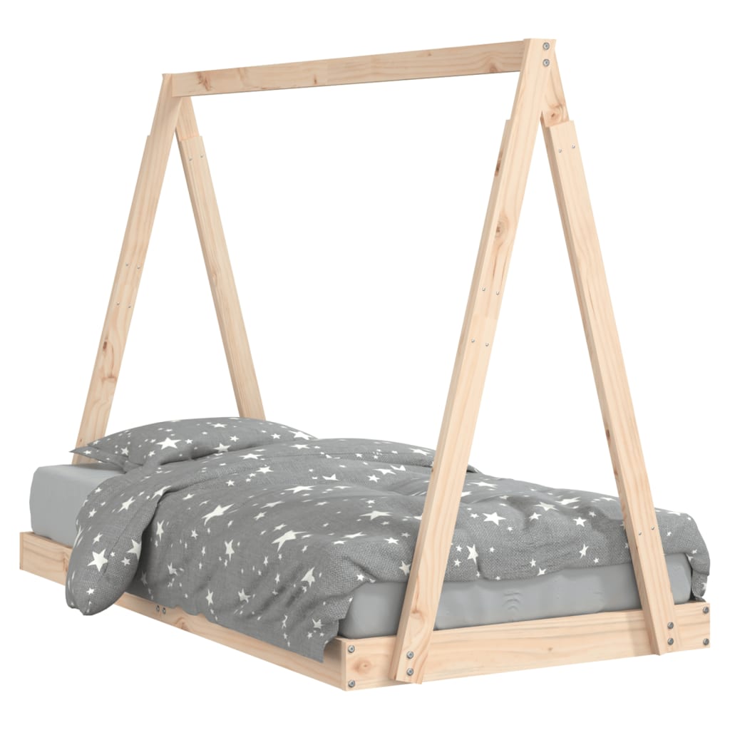 Kinderbedframe 80x200 cm massief grenenhout