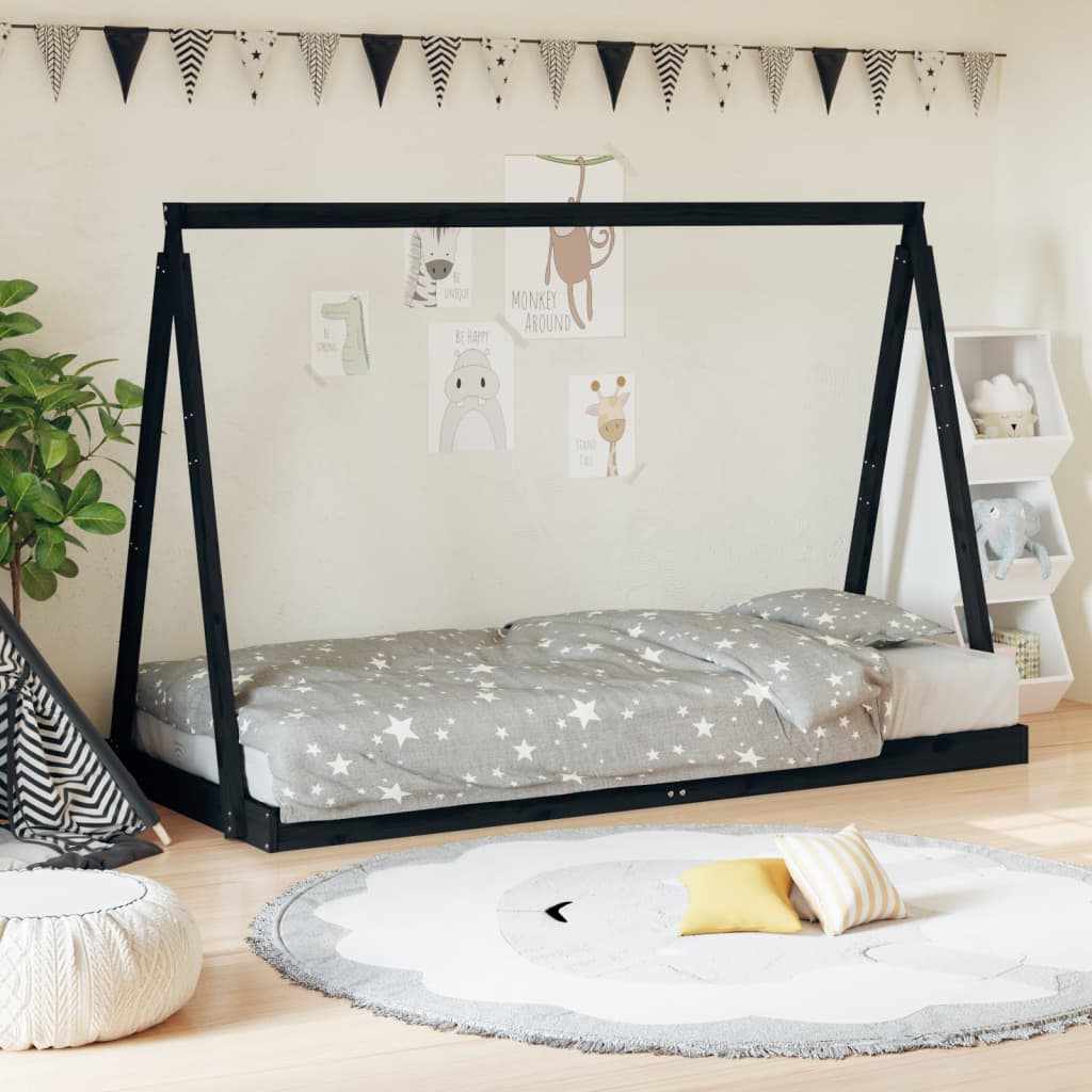 Kinderbedframe 80x200 cm massief grenenhout