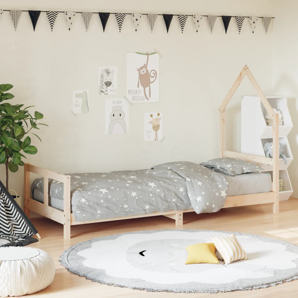 Kinderbedframe 80x160 cm massief grenenhout