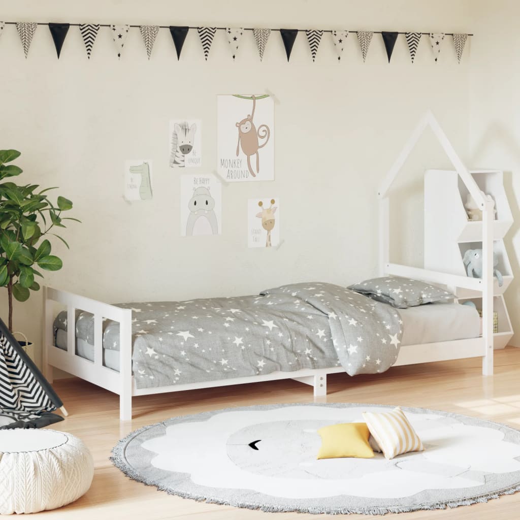 Kinderbedframe 80x160 cm massief grenenhout