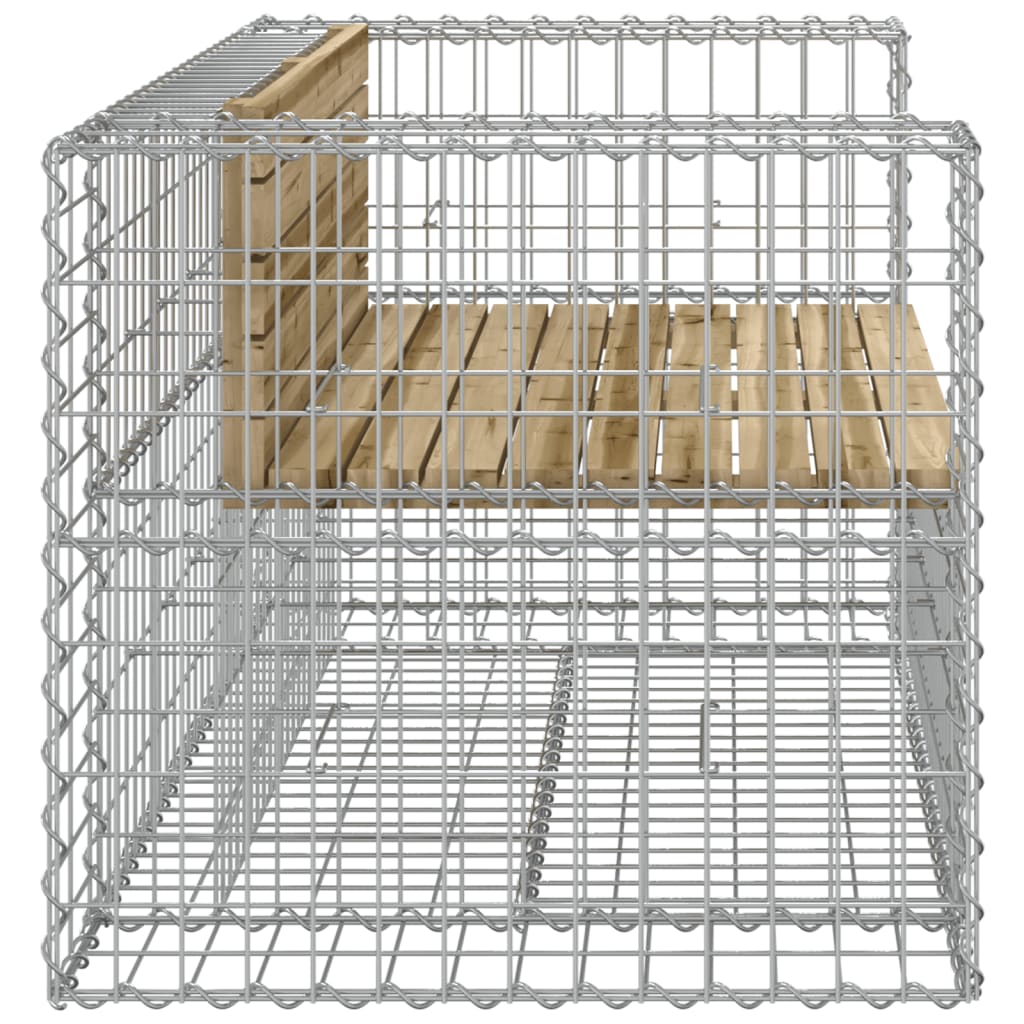 Tuinbank schanskorfontwerp 103x70x65 cm geïmpregneerd hout